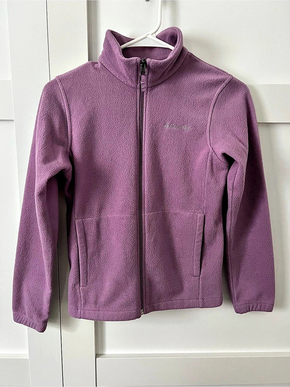Columbia Girls' M (10/12) Fleece Purple Jacket
